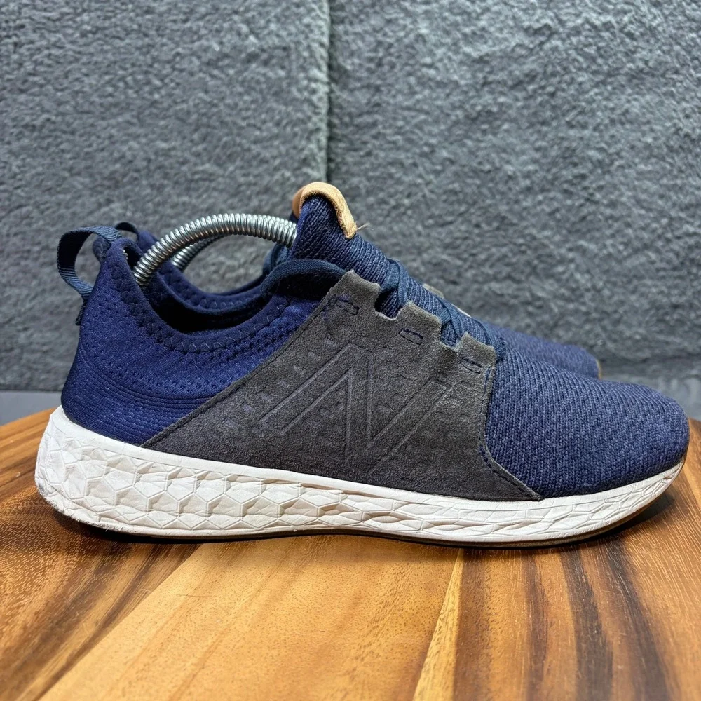New Balance Fresh Foam Cruz v2 Mens Navy Blue Grey Sneakers MCRUZON Size 9
