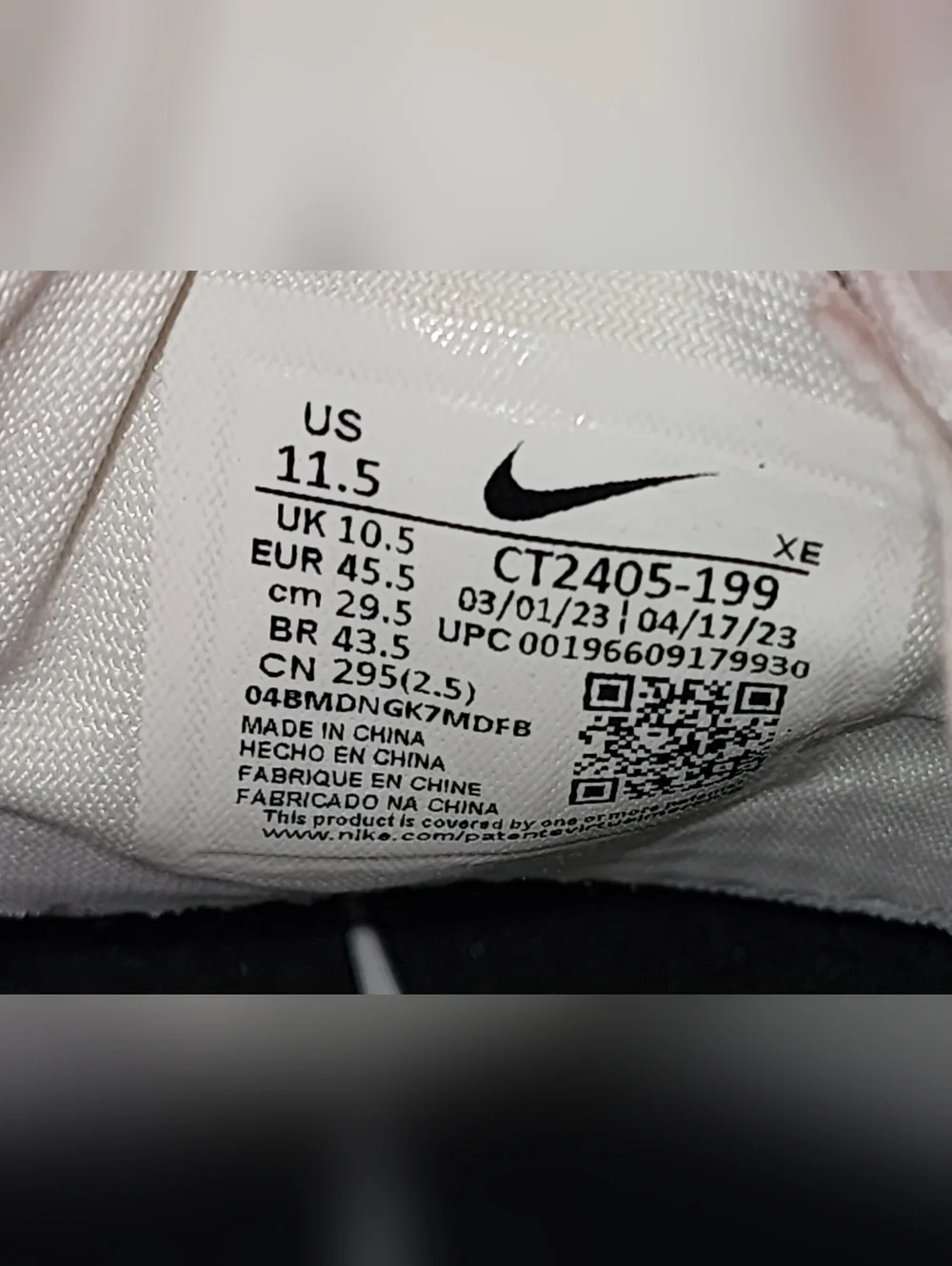 Nike breathable white