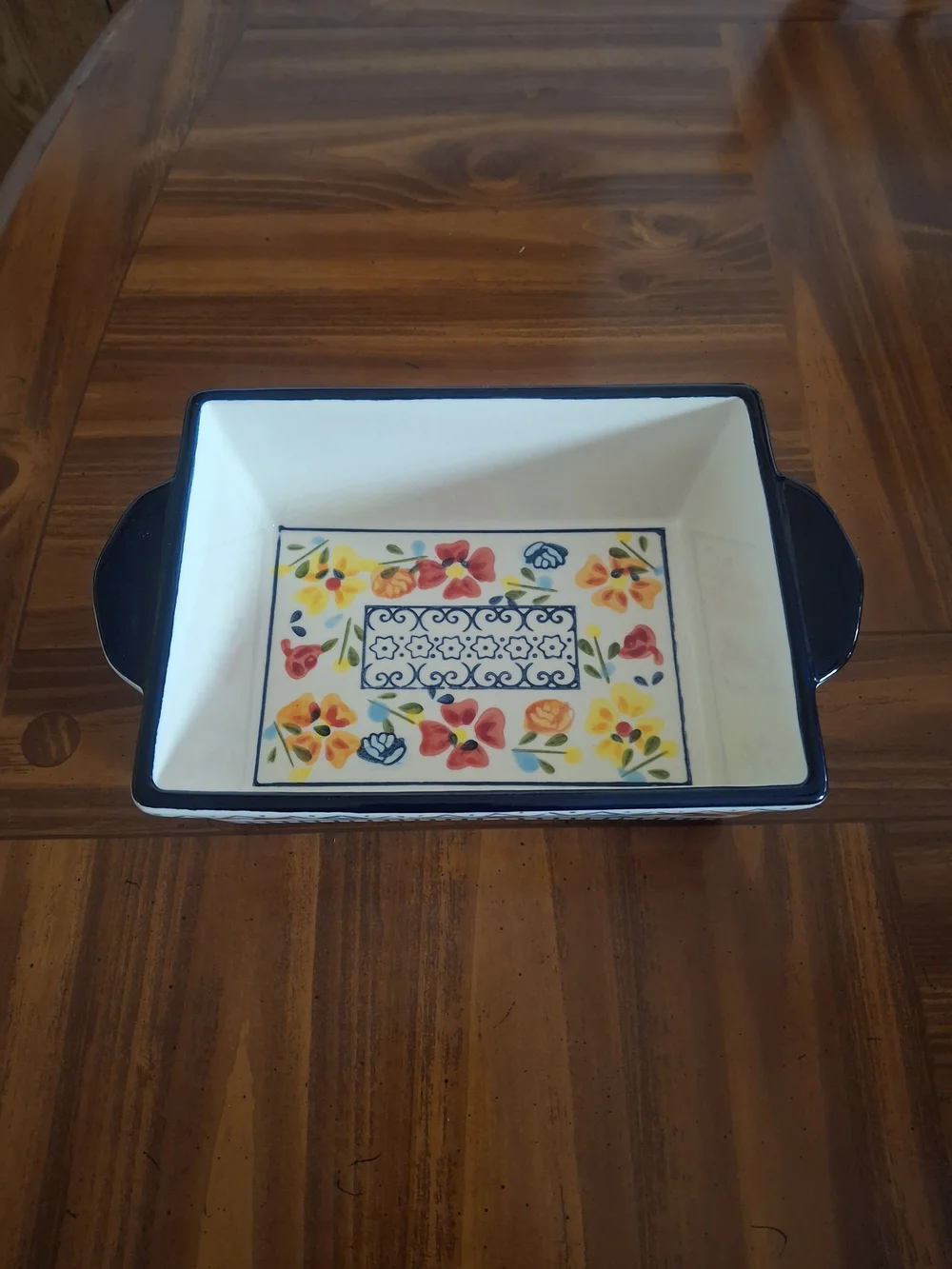 Gibson Elite Rectagular Bakeware Luxenbourg Collection / Handpainted