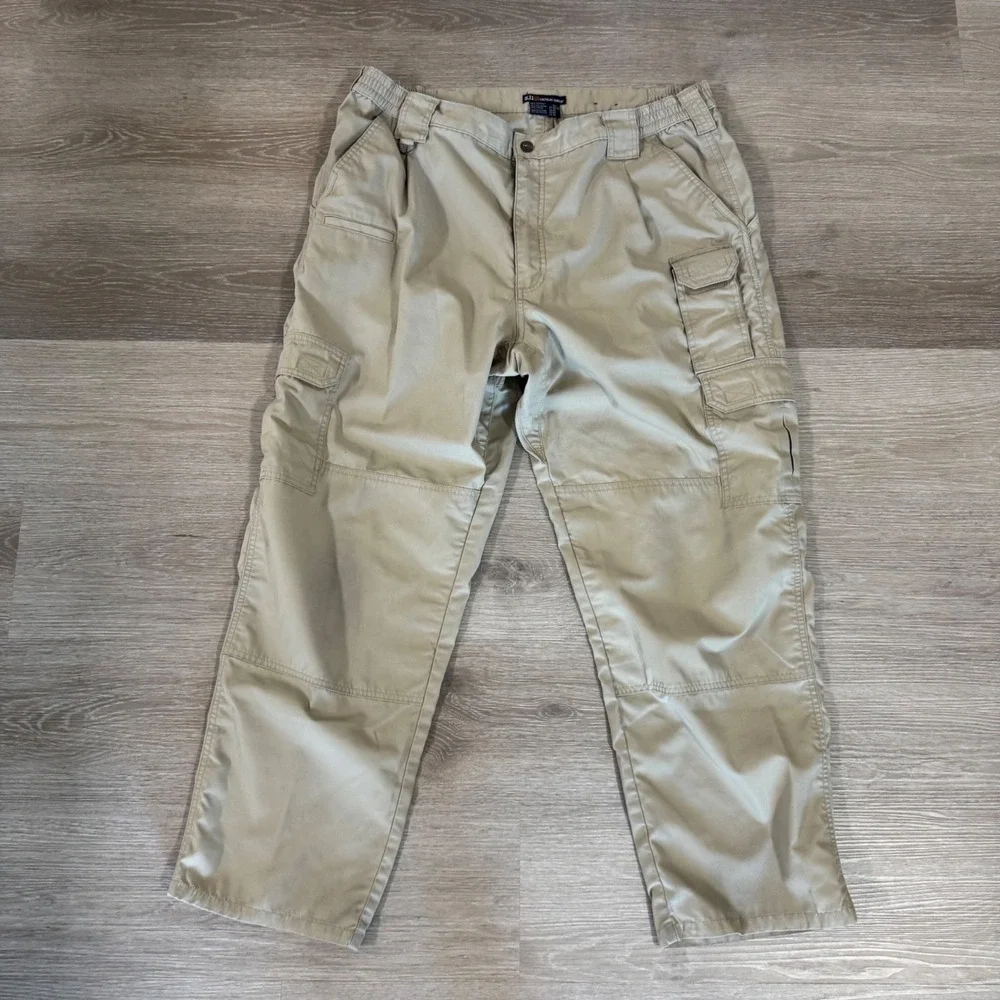 5.11 Tactical Series Cargo Pants Mens 40/30 Khaki Ripstop Style 74273