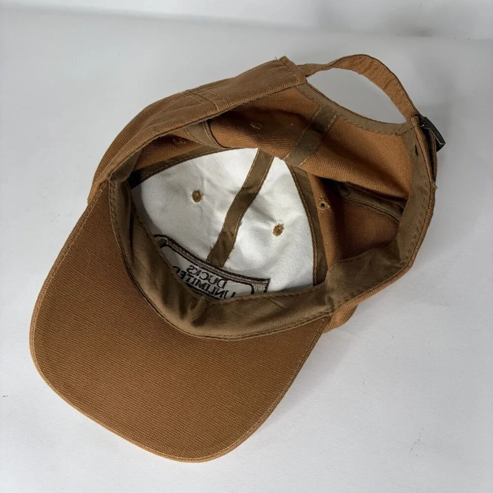 Ducks Unlimited Baseball Cap Hat Brown Tan Embroidered Men Adjustable
