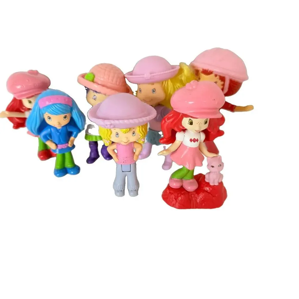Strawberry Shortcake McDonalds Happy Meal Toys Tea Blossom Angel Cake 7 Figures