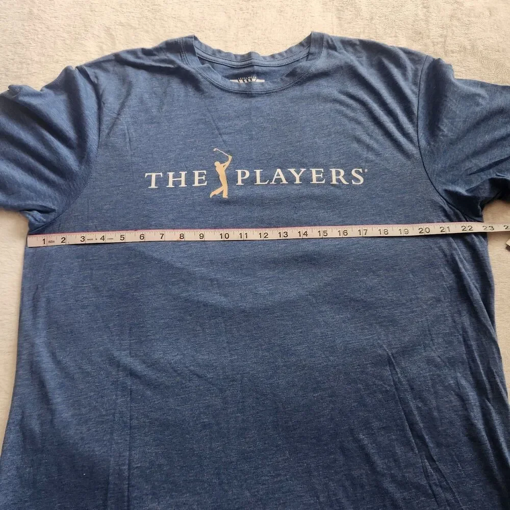 NWT Levelwear The Players Championship Golf T-Shirt Blue Men's Size L PGA Tour