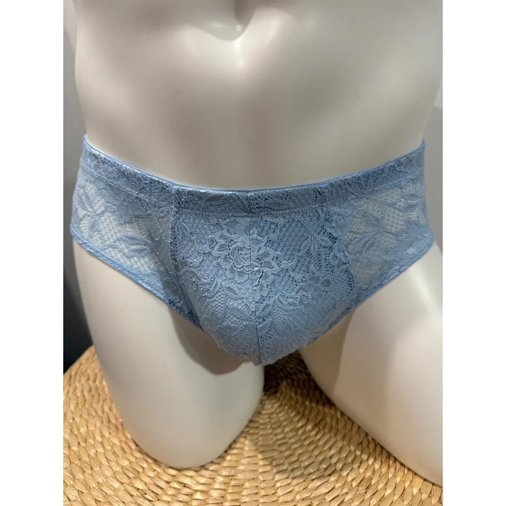 Cosabella Never Say Never Comfort Micro Lace Brief Aasmani Blue New size L