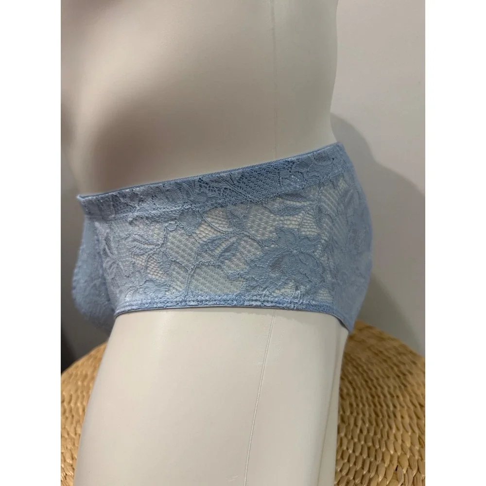 Cosabella Never Say Never Comfort Micro Lace Brief Aasmani Blue New size L