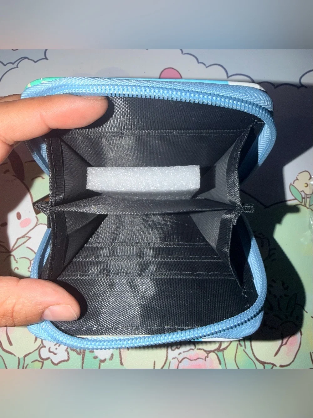 ⭐️NWOT Little Twin Stars Zip Wallet - Blue Pink