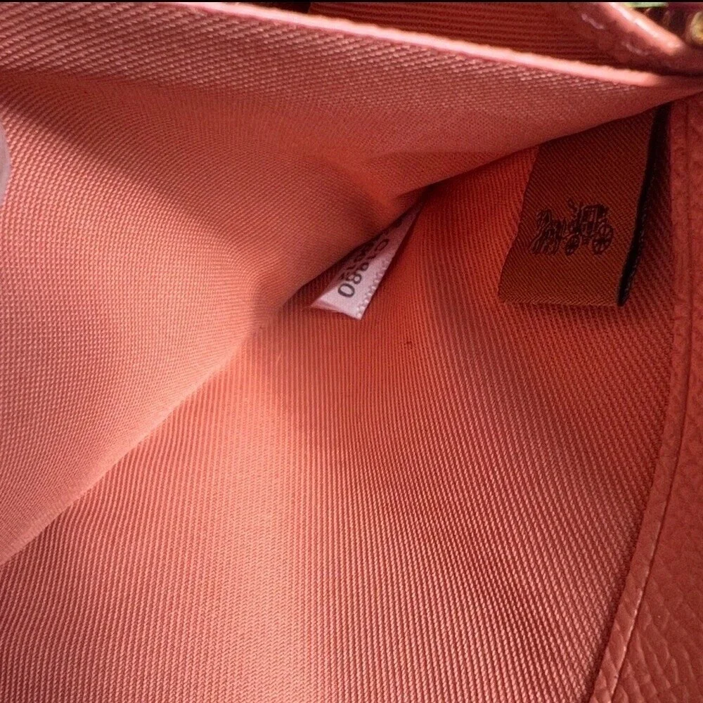 Coach accordion zip