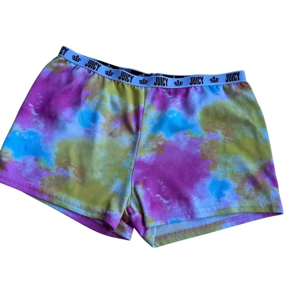 Juicy Tie Dye Shorts - Size Small (7/8) - Elastic Waist