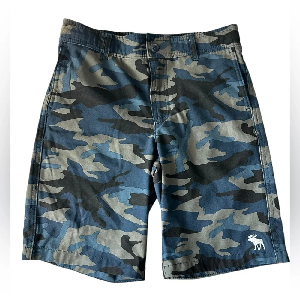 Abercrombie kids pool to play swim trunks athleisure shorts boys 9/10