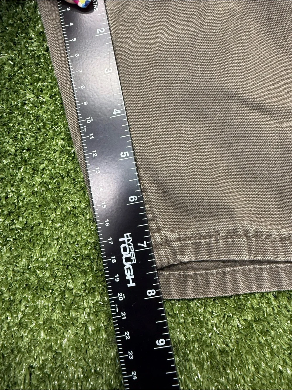 Vintage Carhartt made in USA B135 Canvas Work Shorts Brown Loose Relax Fit 36