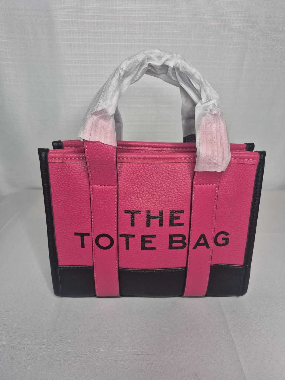 Fashion Pink and Black Women’s Structured Tote Bag NWOT