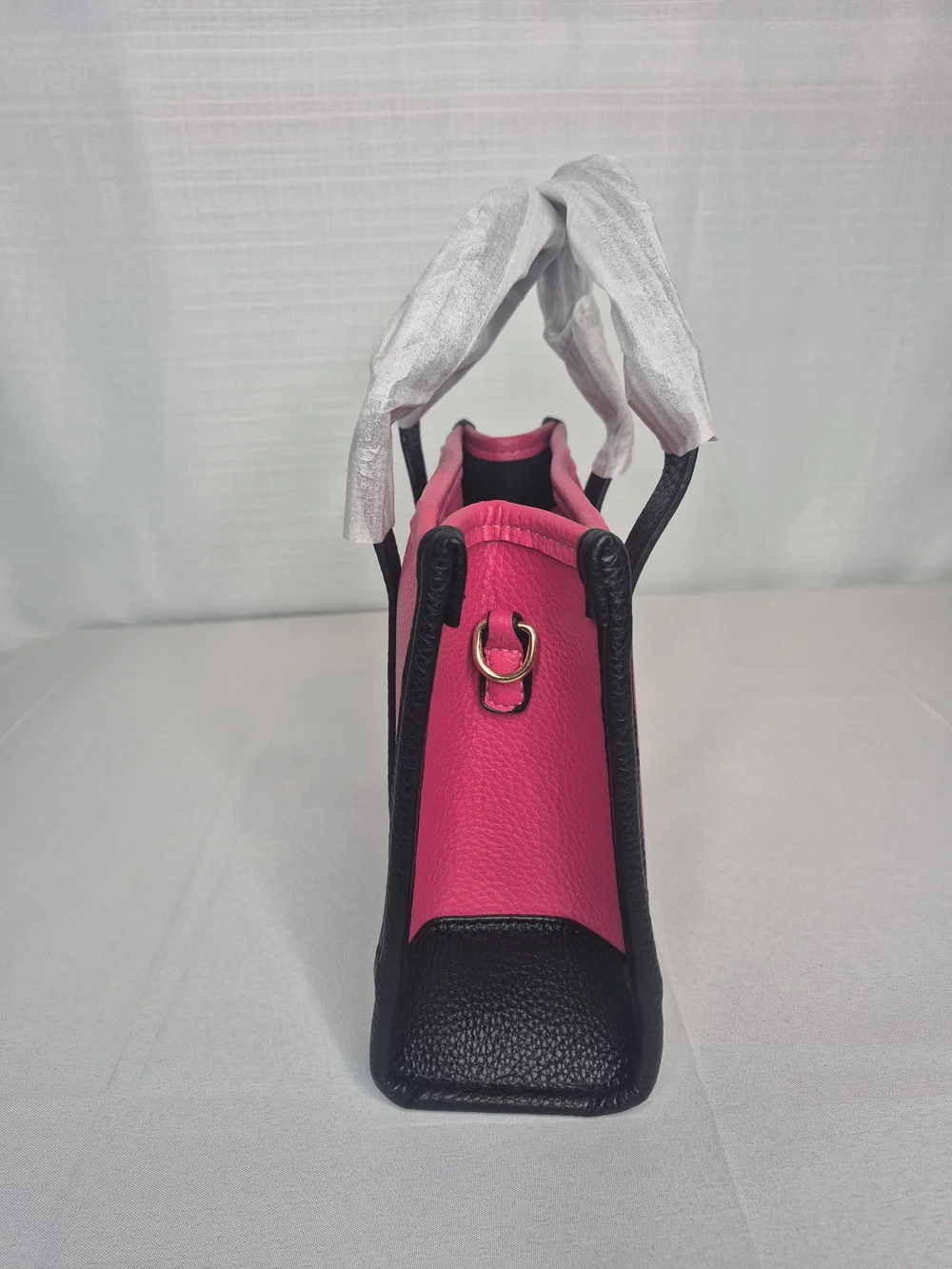 Fashion Pink and Black Women’s Structured Tote Bag NWOT