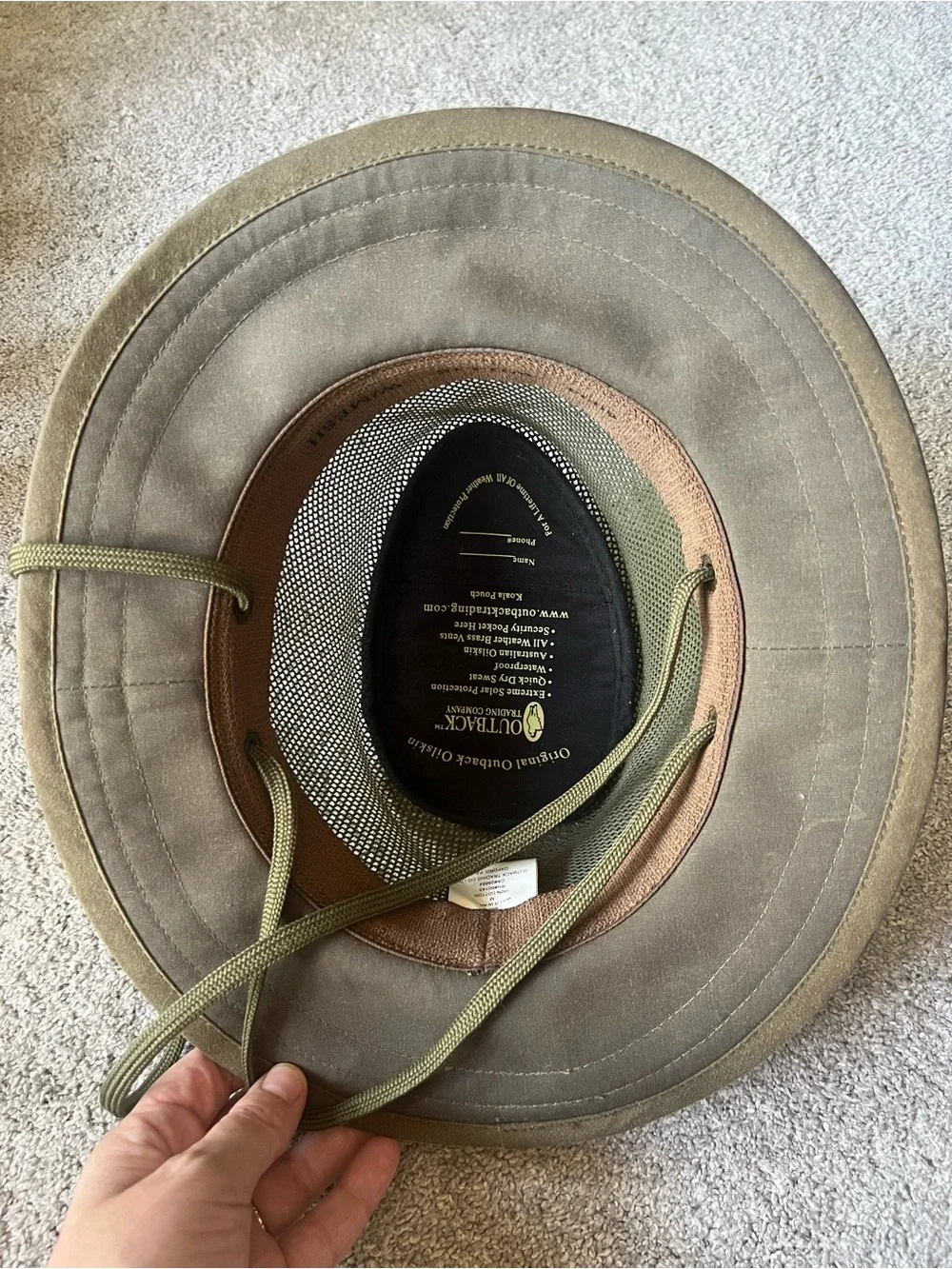 Outback Trading Co. brim adjustable