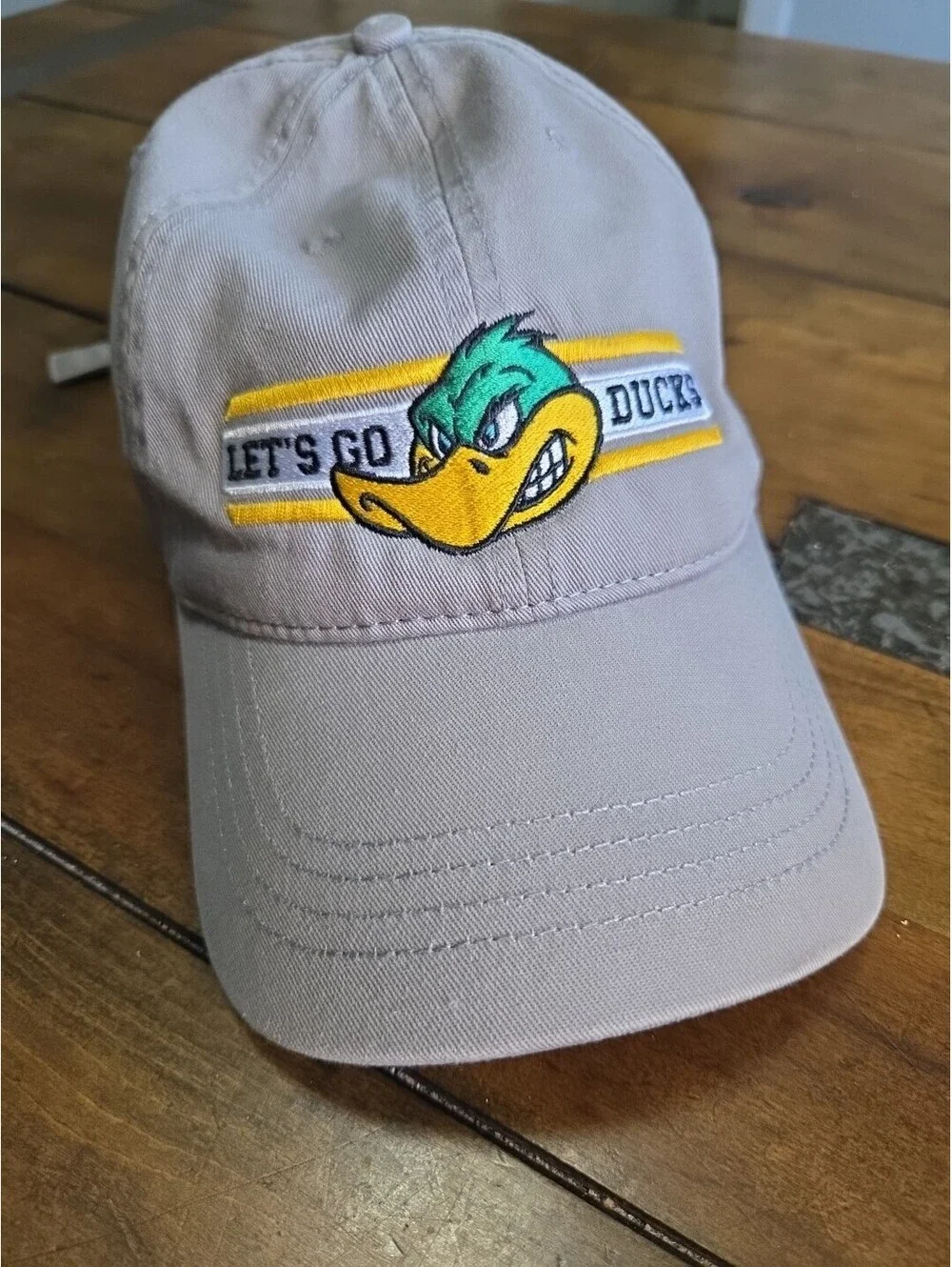 Oregon Ducks Hat Cap America Grey Curved Brim Embroidered Mascot Strapback Golf