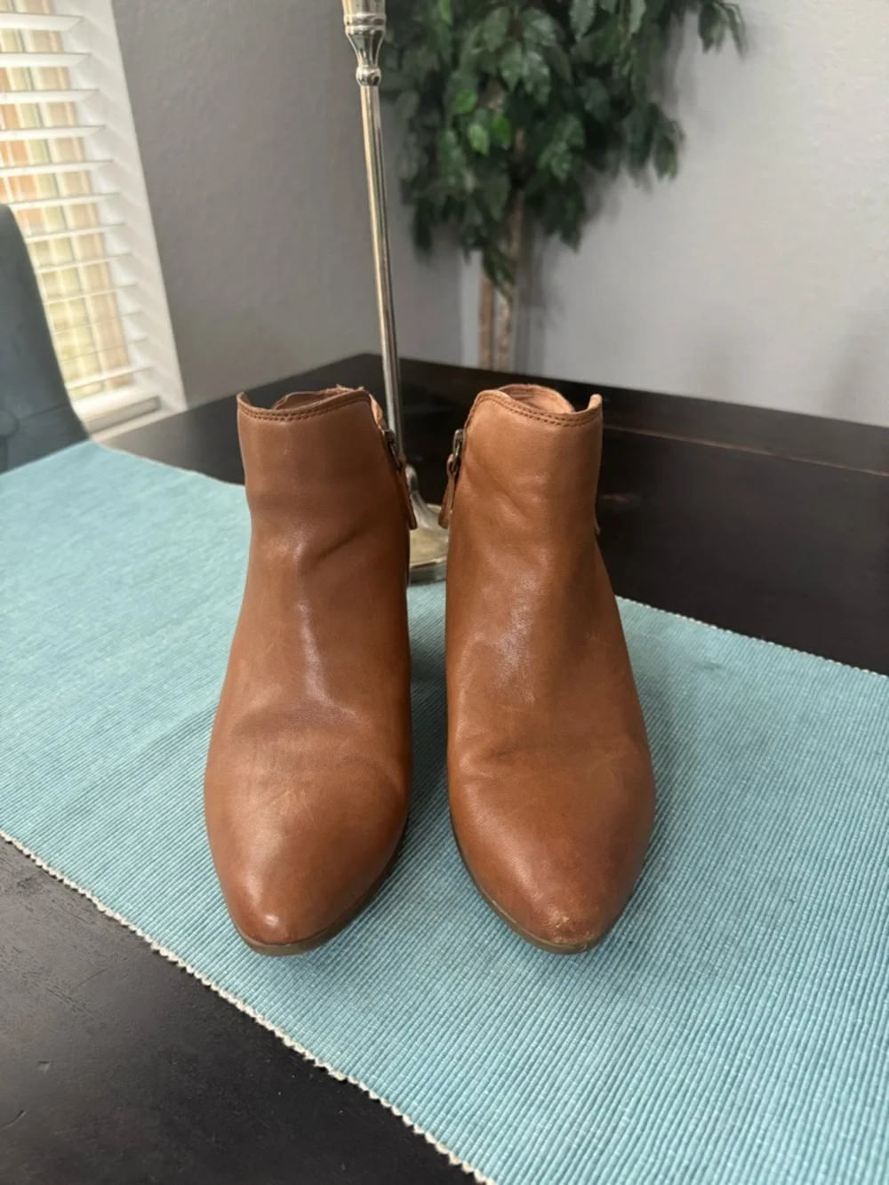 Frye Women's Brown Leather Ankle Boots - Stylish Zip Booties