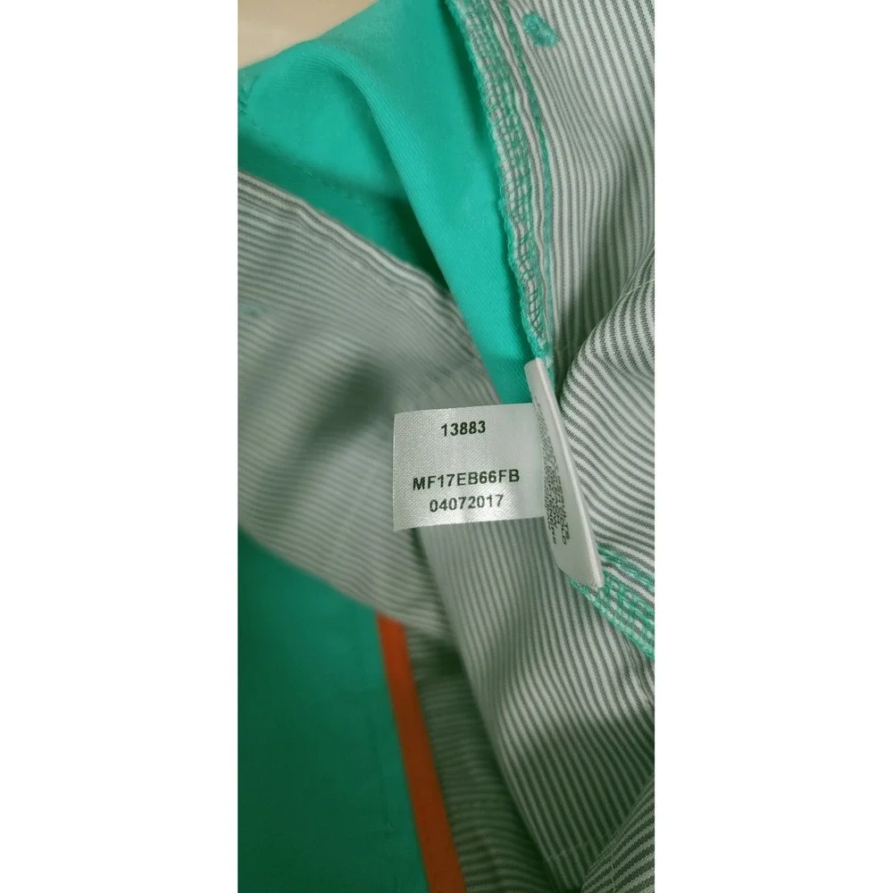 Peter Millar EB66 Mens Golf Pants 36x34 Teal Green Crown Sport Straight Leg