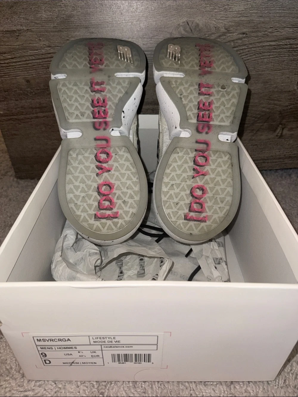 New Balance soft cream