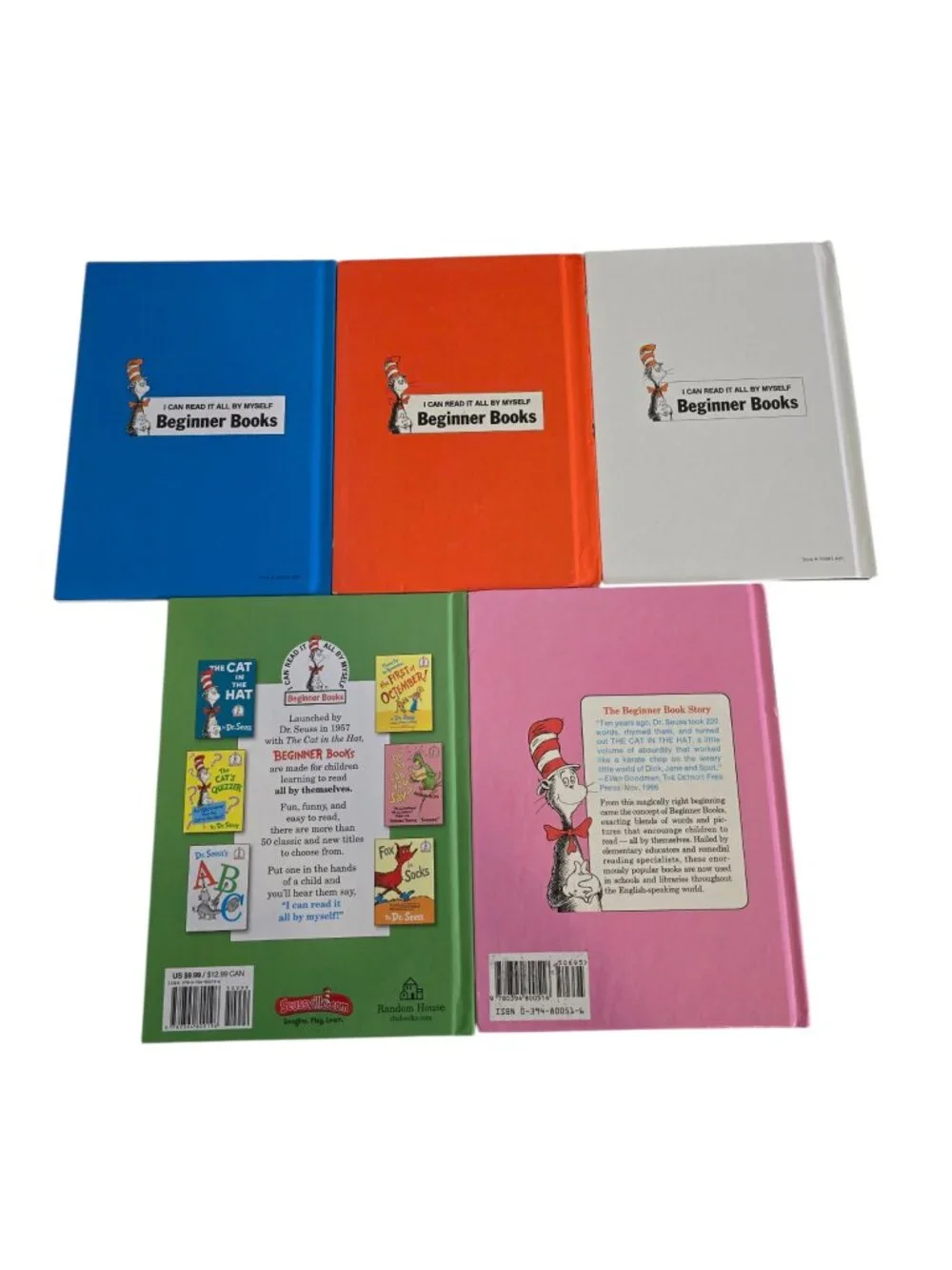 Vintage 1960s Dr. Seuss & P.D. Eastman Beginner Books Bundle Hardcover Lot