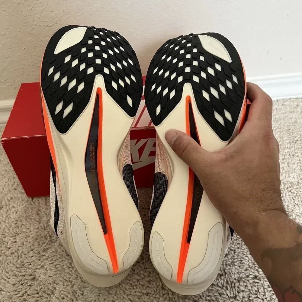 Nike ZoomX Streakfly 2 Proto White Orange Black Shoes HF6417-100 Men's 12.5 New