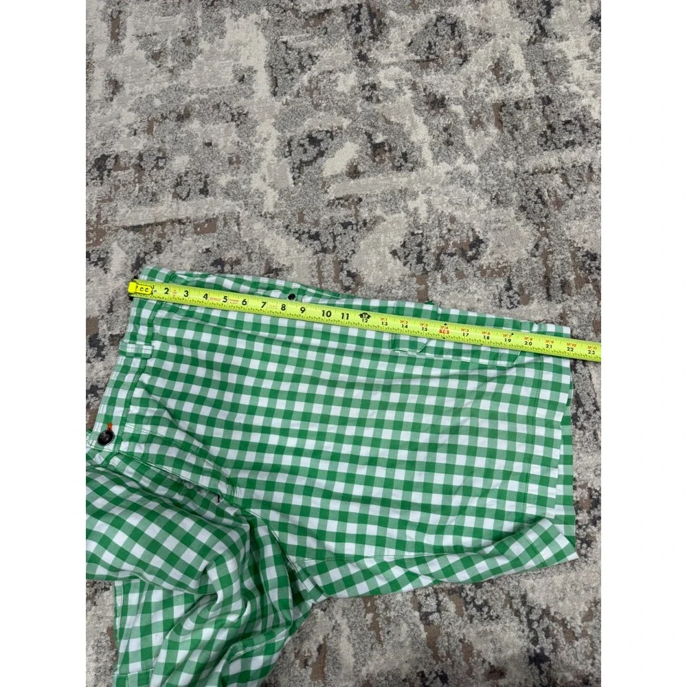 Nike Golf Mens Green Gingham Dri-FIT‎ Cargo Shorts 38 Plaid 452715-317
