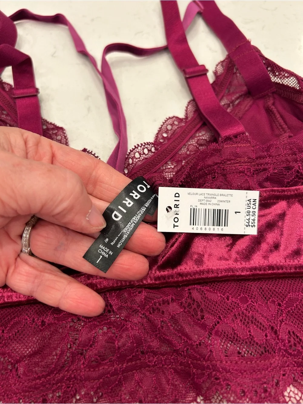 torrid satin bralette