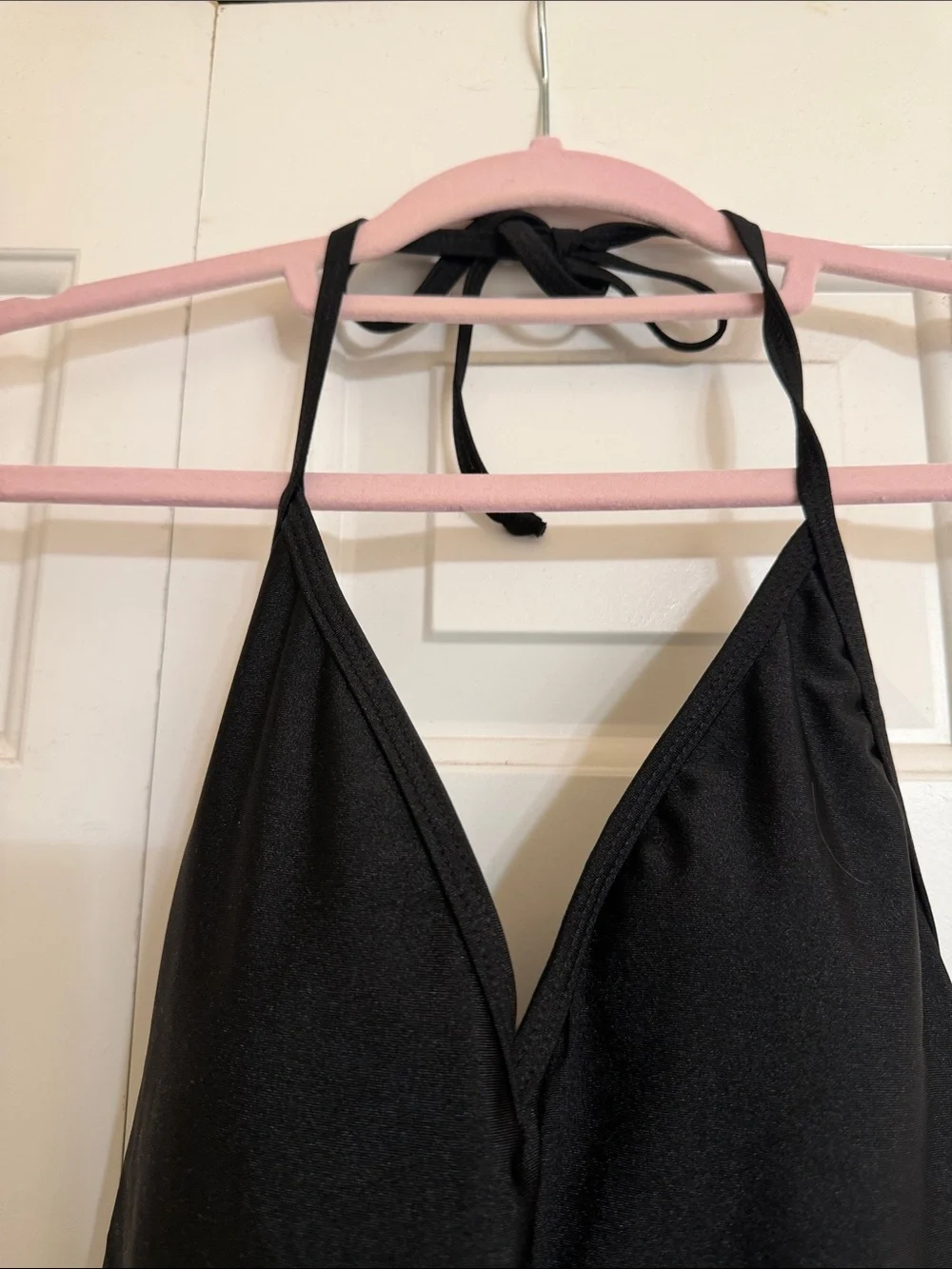 BEACHKINIS SEXY DEEP V HALTER BRAZILIAN SCRUNCH HIGH CUT ONE PIECE SWIMSUIT