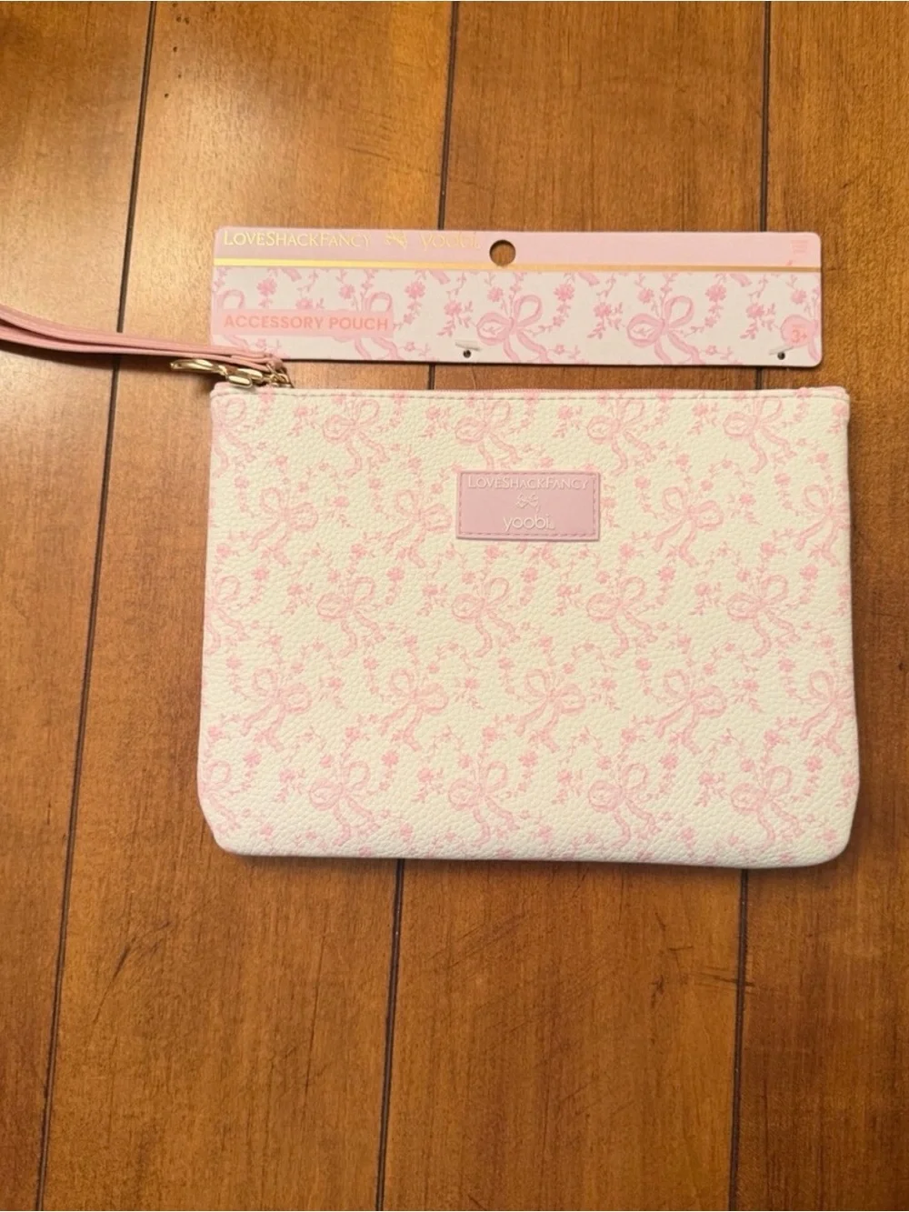 Yoobi LoveShackFancy Floral Planner with Gold Foil Accents and Leather pouch