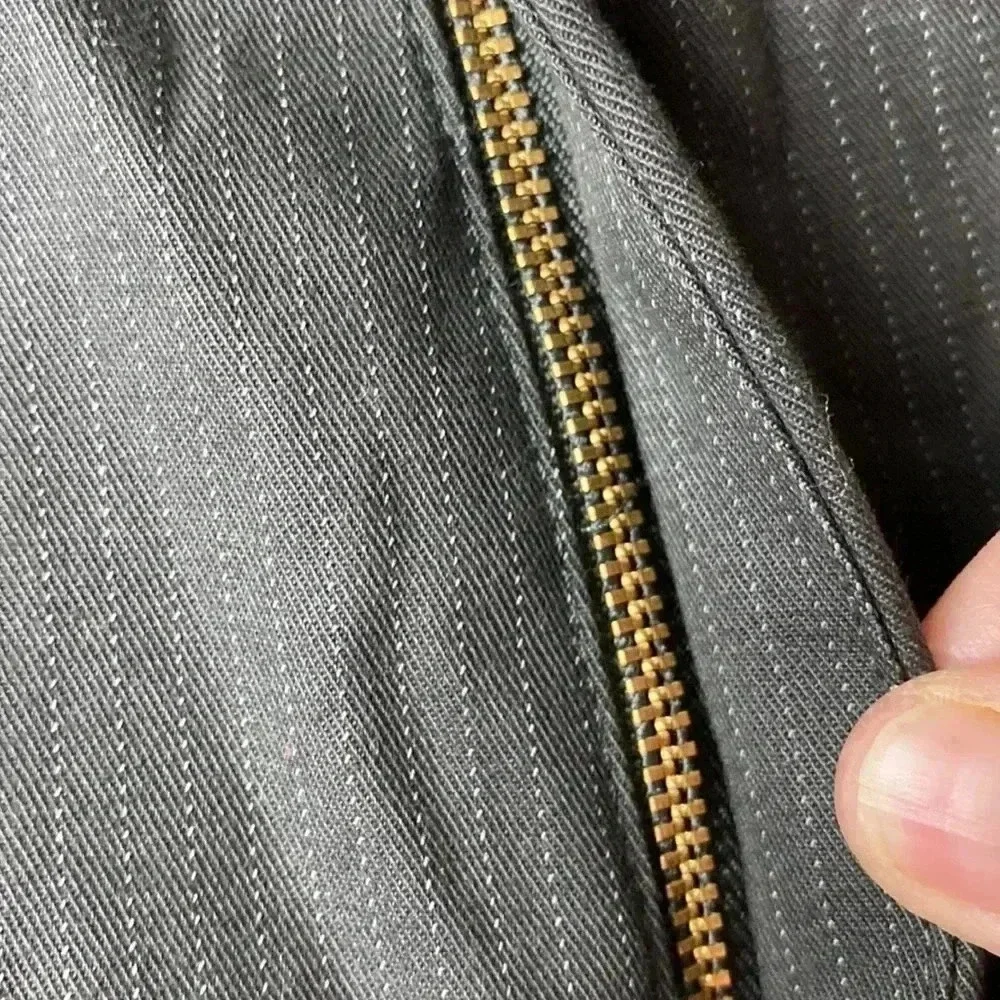 Dockers khaki zip button