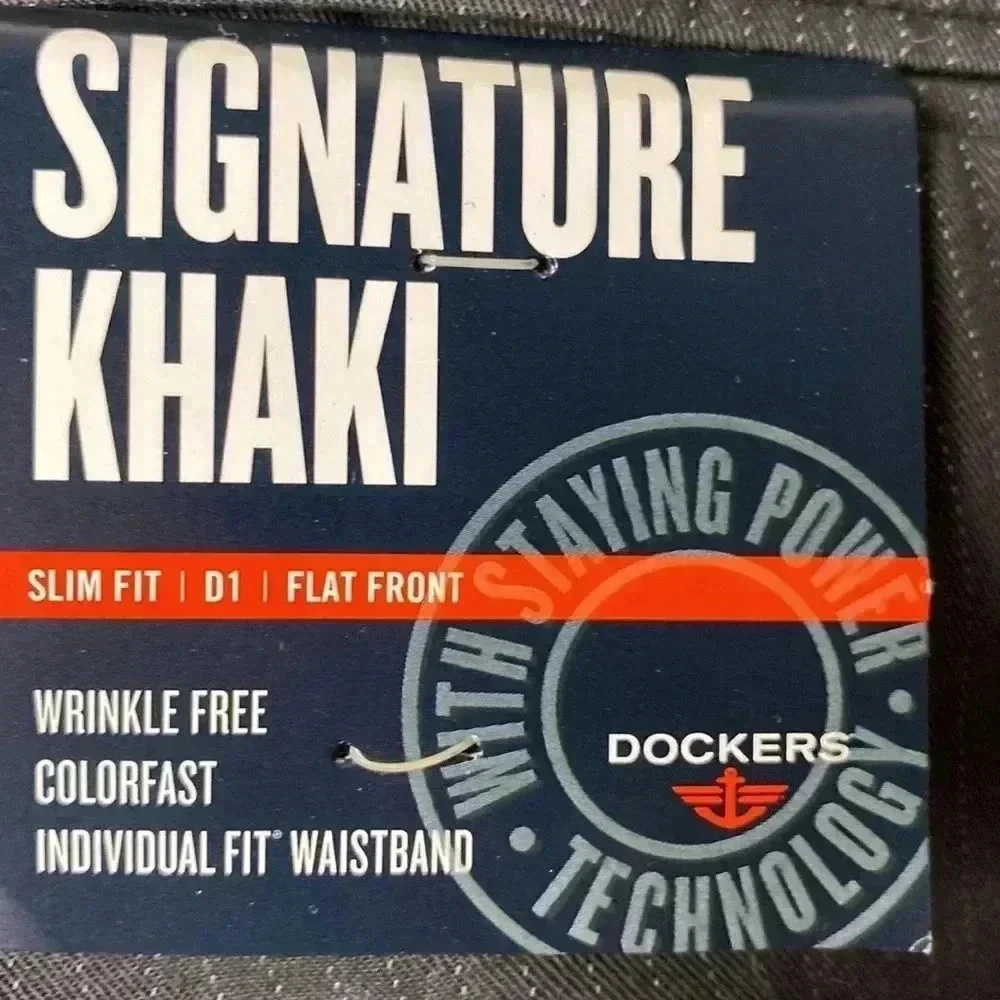 Dockers khaki gray zip