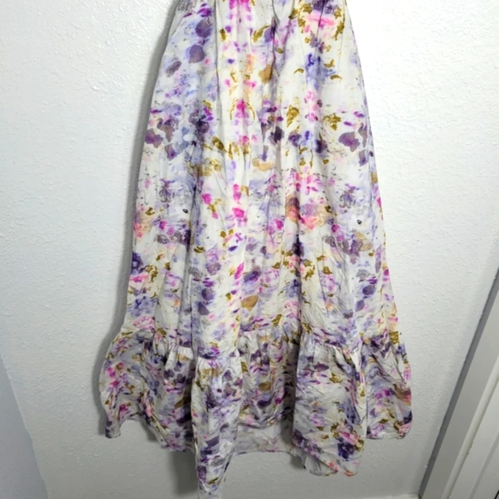 Flora Obscura X J.Crew side cutout dress in kaleidoscope floral Size 0  NEW