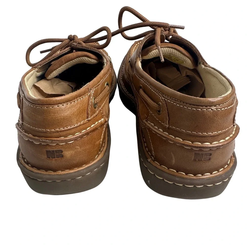 Nunn Bush Brown Leather Deck Boat Shoes‎ Comfort Gel Men's Size 9M Preppy Casual