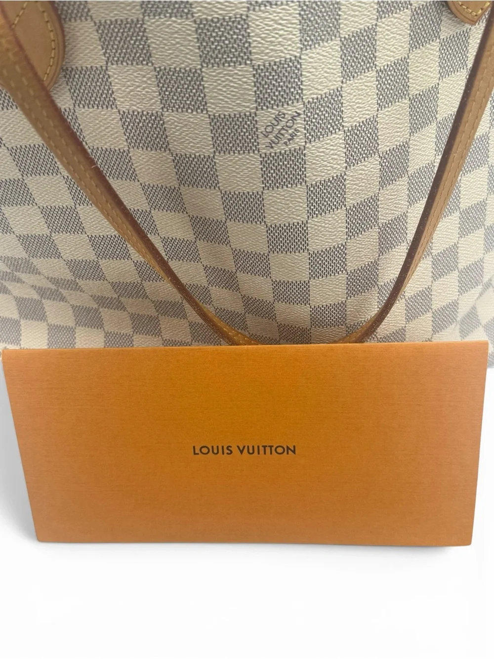 Louis Vuitton receipt beige vachetta
