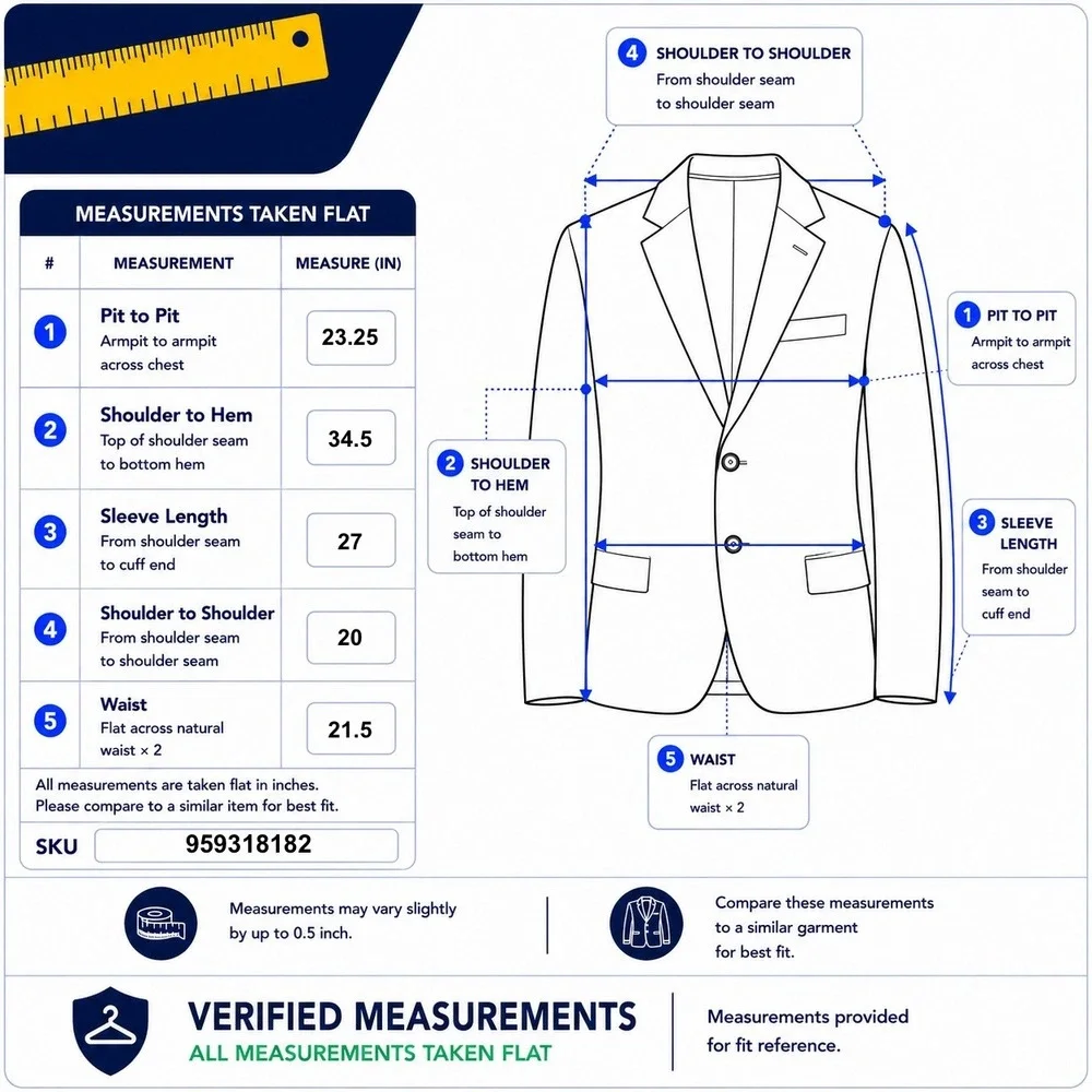 Oscar de la Renta measurements pit