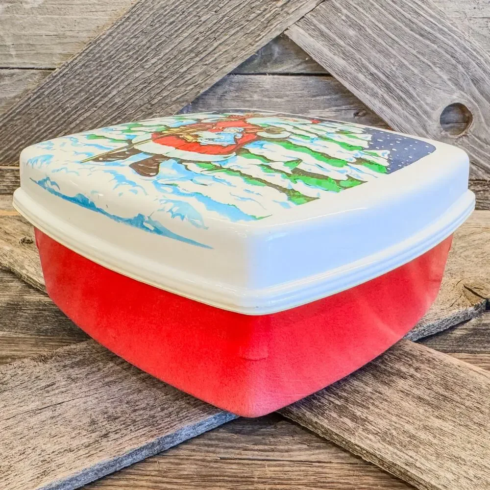 Vintage plastic santa