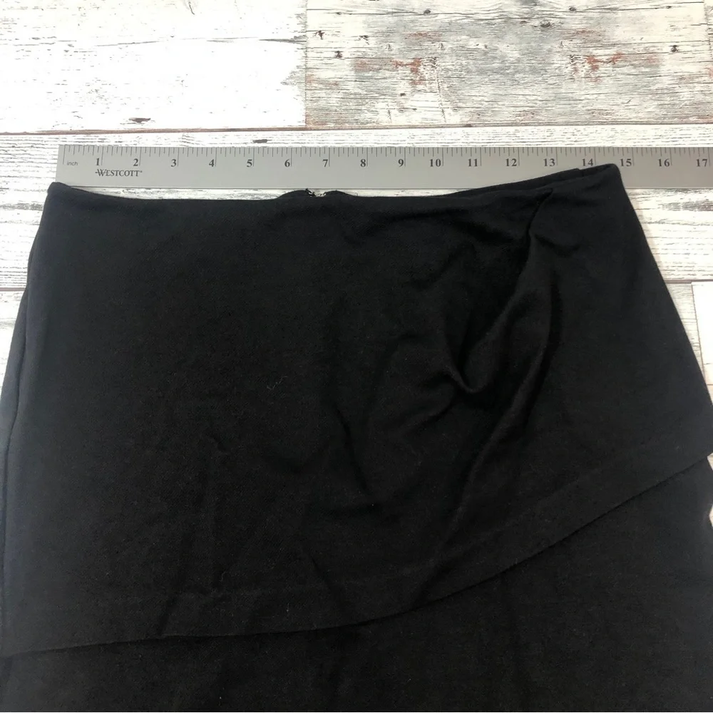 CAbi Black Overlay Professional Pencil Skirt 8