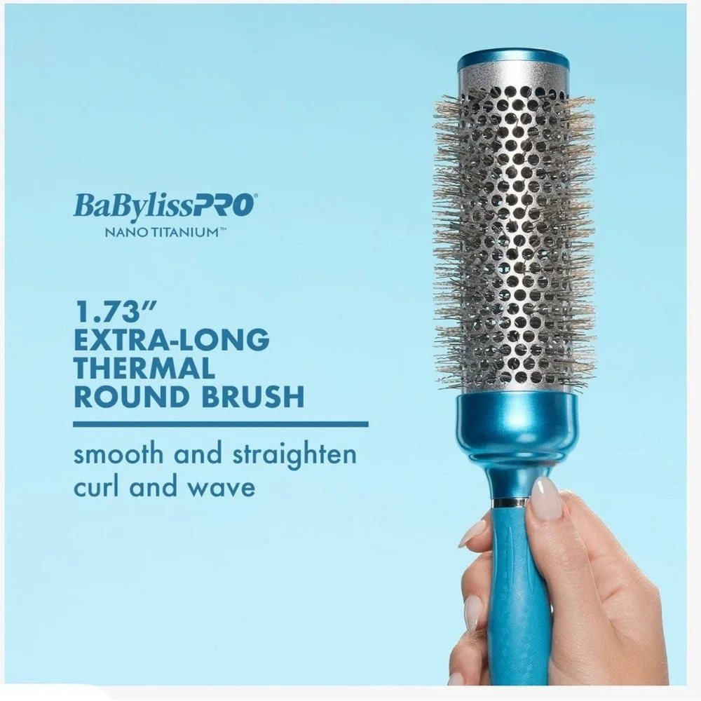 babyliss Nano Titanium Extra-Long Thermal Round‎ Brush NWT