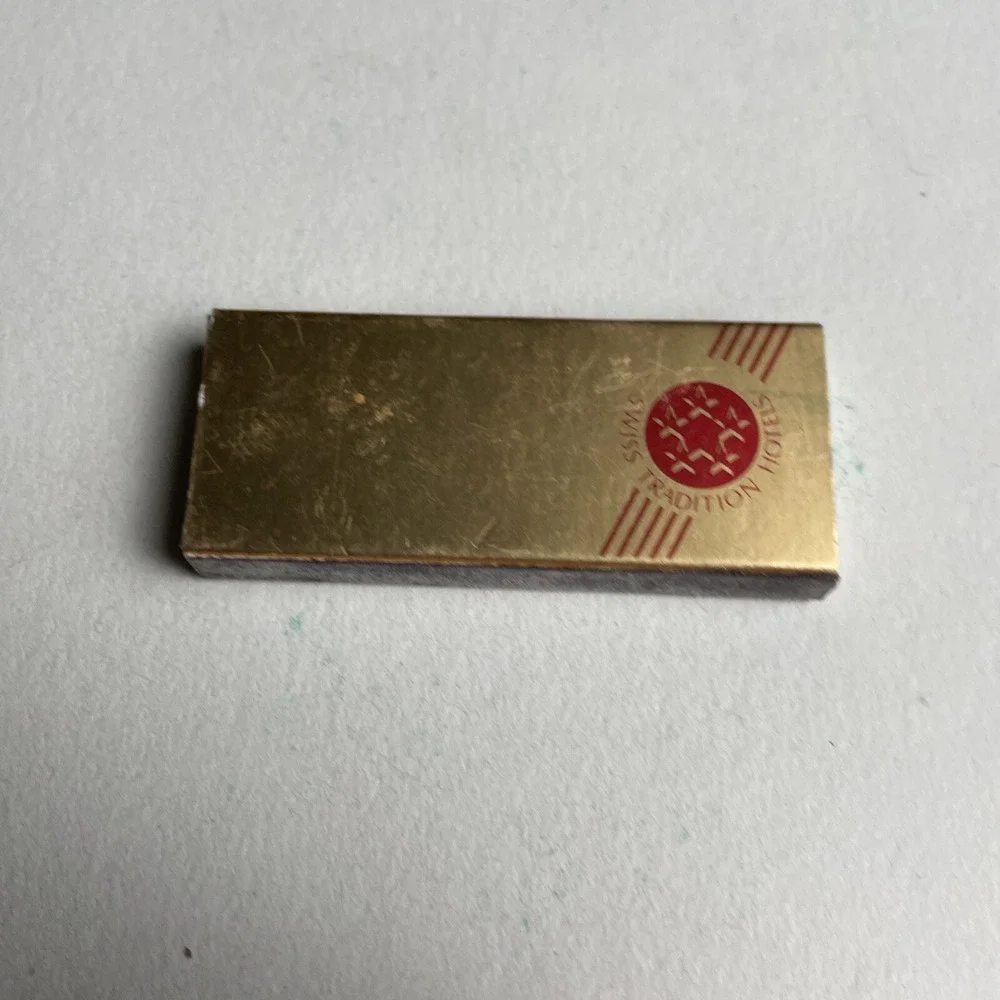 Vintage Matchbook Lausanne Palace Gold Swiss‎ Tradition Hotels Rare