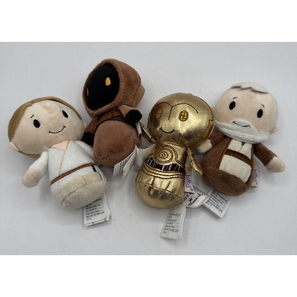 Hallmark Itty Bittys Star Wars Collector Set Skywalker C3PO Obi-Wan‎ Kenobi Jawa