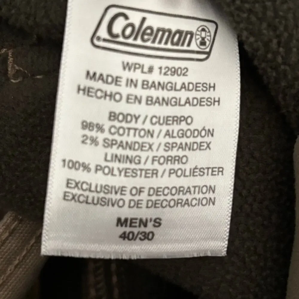 Coleman men size