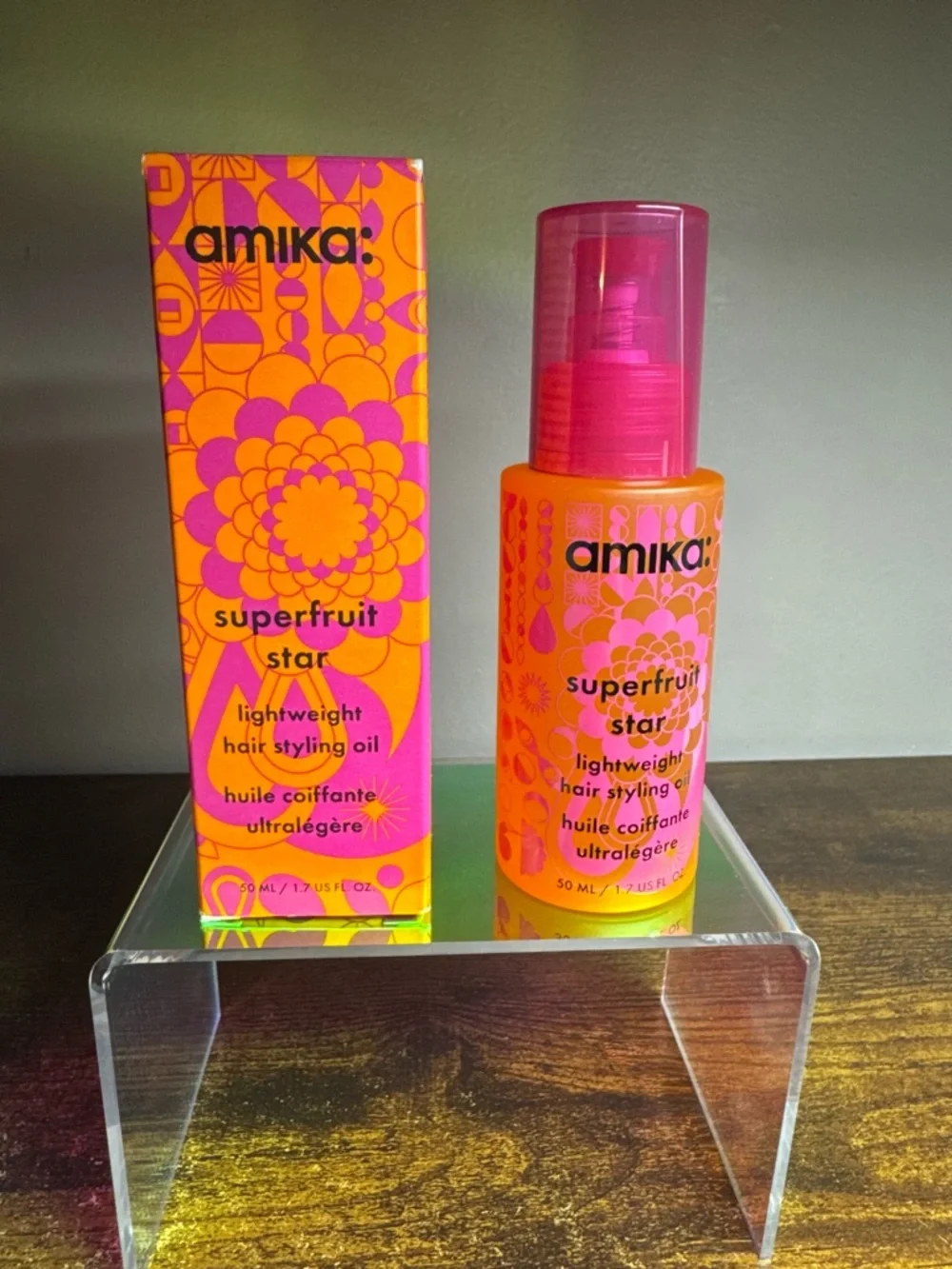 Amika Superfruit Star Lightweight Hair Styling Oil 1.7oz