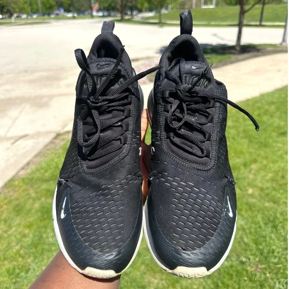 Nike‎ Air Max 270 Men's Athletic Shoes Size 12 Black Anthracite White