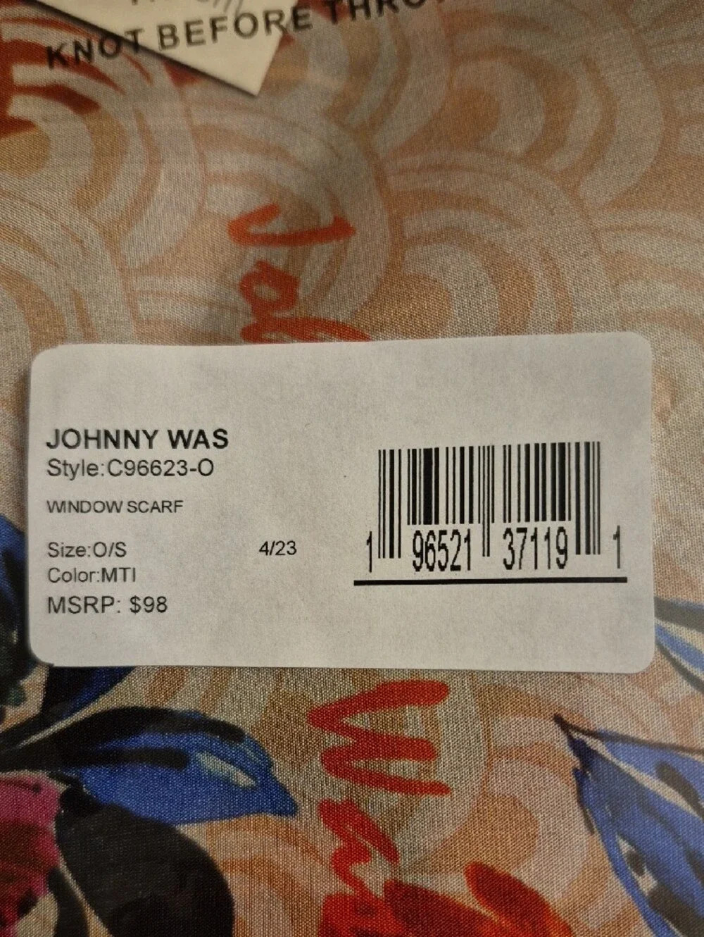 Johnny Was 100% silk