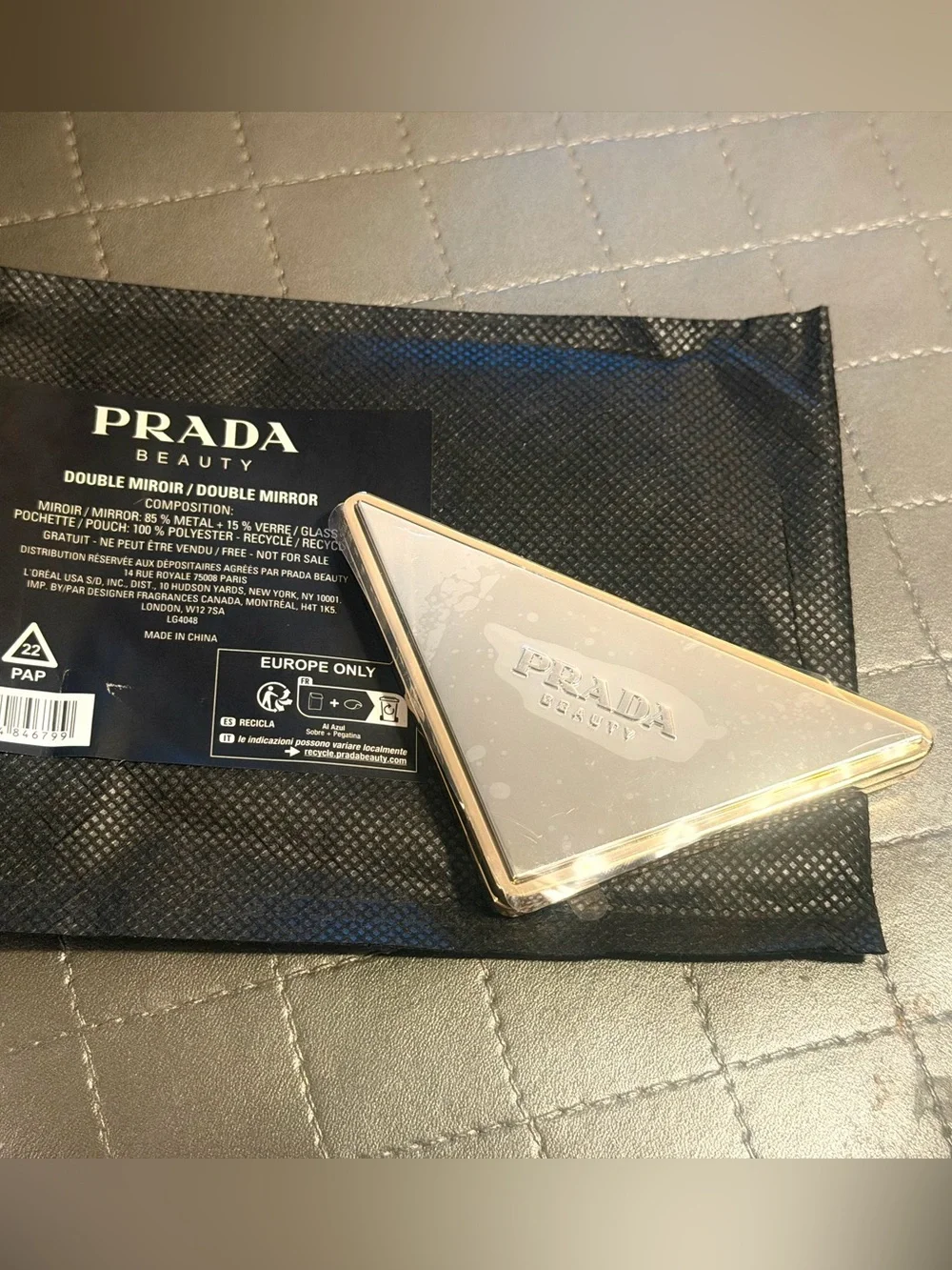 Prada sleek triangular