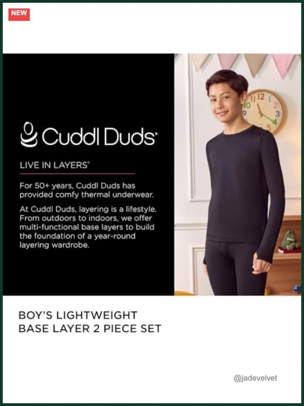 Kids Lightweight Active Base Layer Set - Long Sleeve Shirt & Leggings