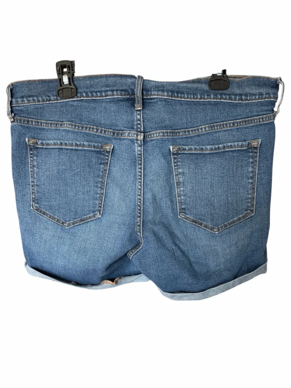 Old Navy Blue Denim Shorts with Contrast Stitching