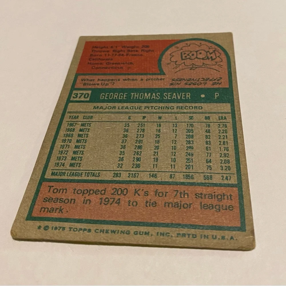 Topps Baseball tom seaver