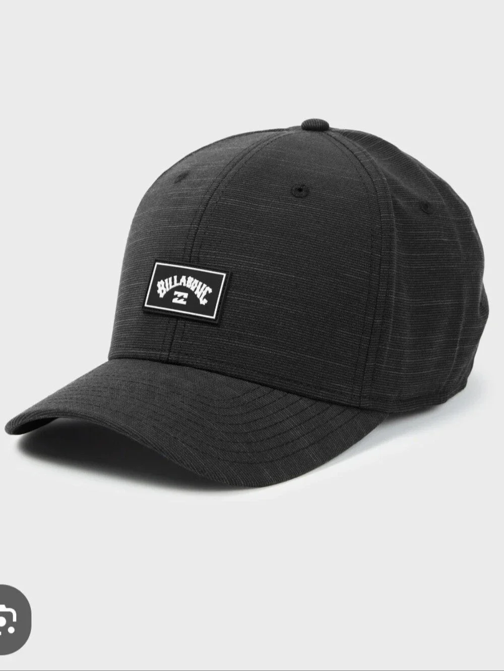 Billabong Surf Logo Crossfire Stretch Flexfit Baseball Cap Size S/M Black Hat
