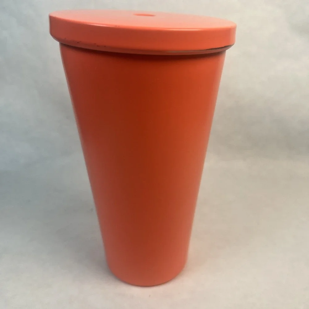 Starbucks matte coral