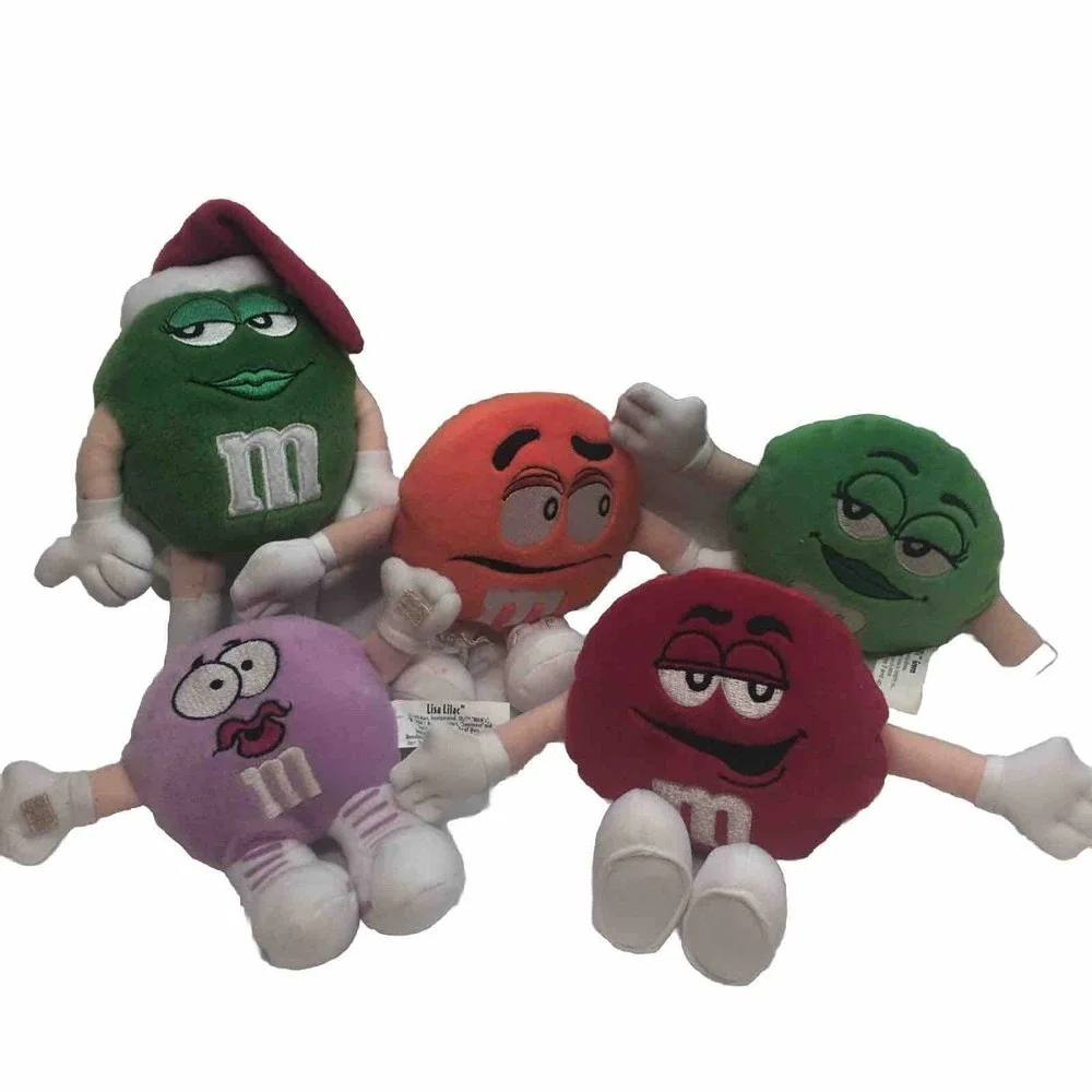 5 plush vintage collectible stuffed M&M characters‎ Mars Candy Co
