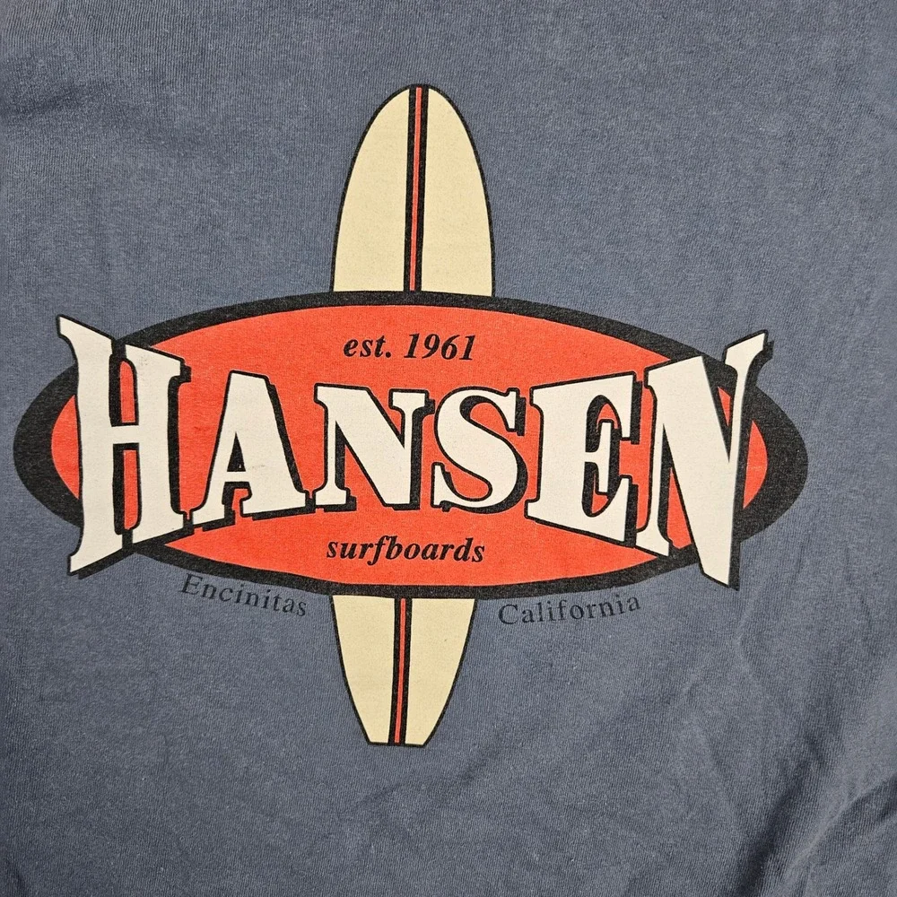 Hansen Surfboards 100% tag
